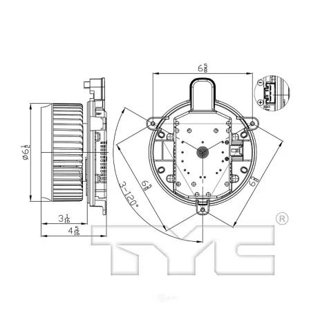 TYC HVAC fan motor FQPX-TYC-700299 Automotive Heating & Cooling Parts