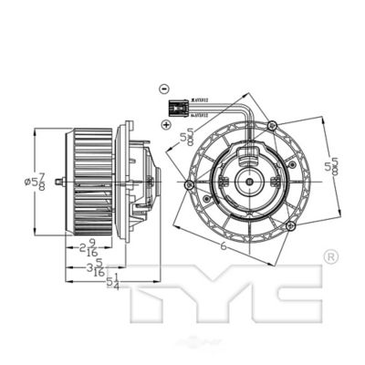 TYC HVAC Blower Motor, FQPX-TYC-700307