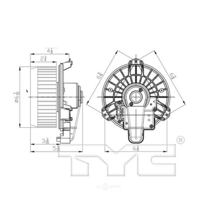 TYC HVAC Blower Motor, FQPX-TYC-700308