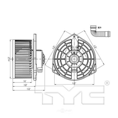 TYC HVAC Blower Motor, FQPX-TYC-700314