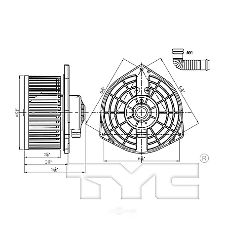 TYC HVAC Blower Motor, FQPX-TYC-700314
