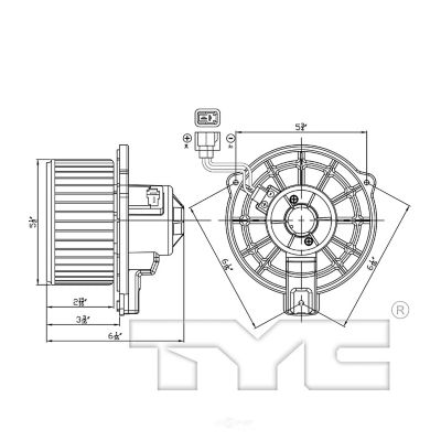 TYC HVAC Blower Motor, FQPX-TYC-700316