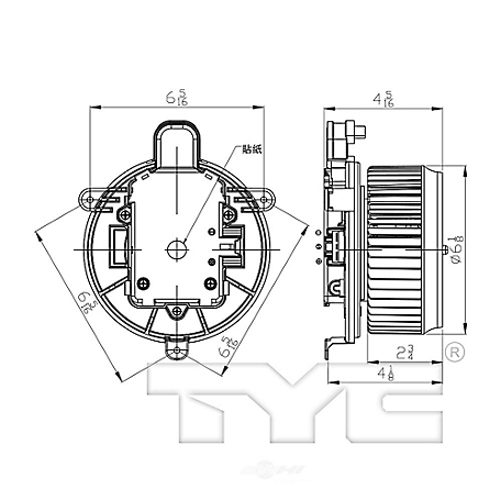 TYC HVAC Blower Motor, FQPX-TYC-700317