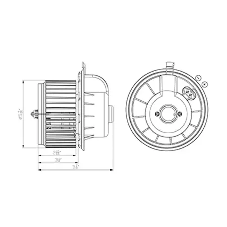 TYC HVAC Fan Motor FQPX-TYC-700318 Automotive Heating & Cooling Parts