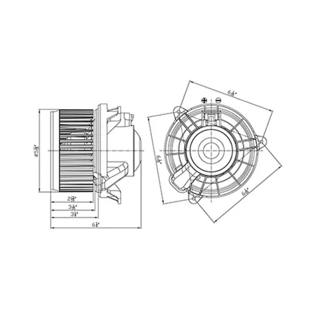 TYC HVAC Fan Motor FQPX-TYC-700320 Automotive Heating & Cooling Parts