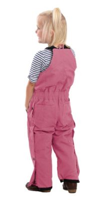 Image showing 1 th Berne Toddler Girls' Softstone Duck Insulated Bib Overalls