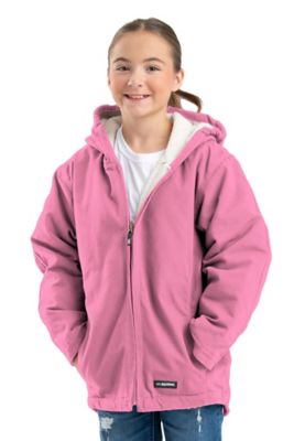 Berne Girl's Softstone Duck Sherpa-Lined Hooded Coat Barn coat