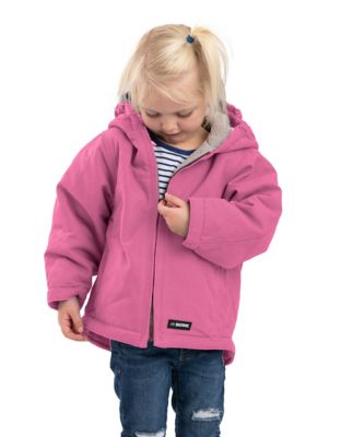 Image showing  Toddler Girls' Softstone Duck Sherpa-Lined Hooded Coat