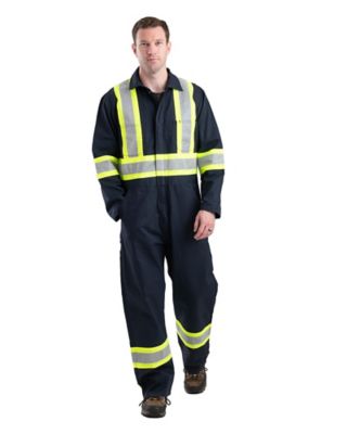 Berne Men's Safety Striped Unlined Coveralls