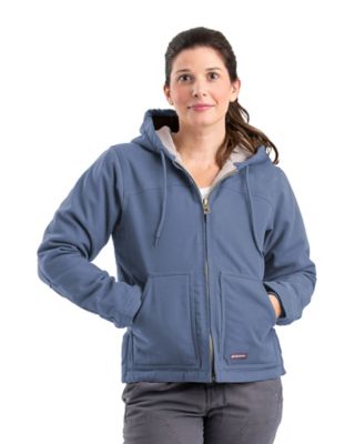 Berne Women's Sherpa-Lined Softstone Duck Hooded Jacket