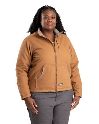 Berne Women's Softstone Duck Sherpa-Lined Jacket