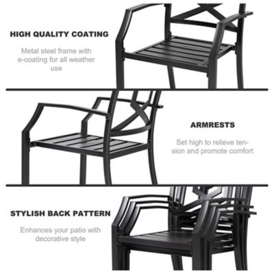 Image showing 5 th Nuu Garden Outdoor 2-Piece Iron Chair Set