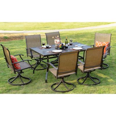 Image showing  7 pc. Iron Swivel and Dining Chair Set, SID014-01