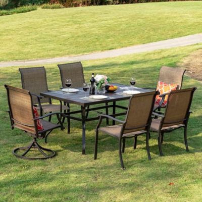 Image showing  7 pc. Iron Swivel and Dining Chair Set, SID018-01