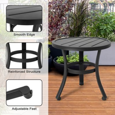 Image showing 9 th Nuu Garden Outdoor 3 pc. Bistro Set, Textilene, Powder-Coated Iron Frame