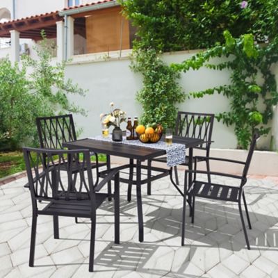 Image showing  5 pc. Iron Dining Set