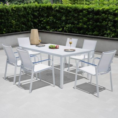 Nuu Garden 7 pc. Aluminum Outdoor Dining Set