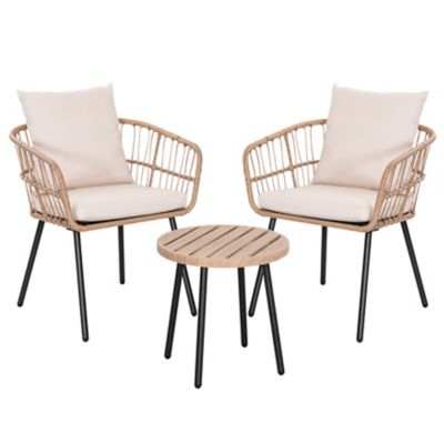 Image showing  3 pc. Wicker Bistro Set