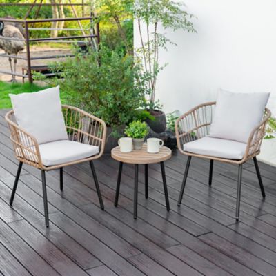 Image showing  3 pc. Wicker Bistro Set