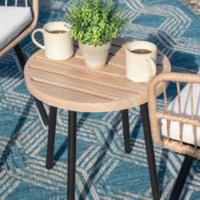 Image showing 9 th Nuu Garden 3 pc. Wicker Bistro Set