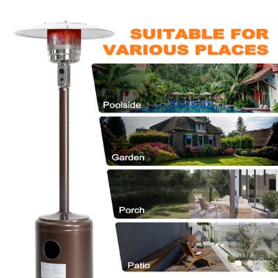 Image showing  46,000 BTU Stainless Steel Patio Heater