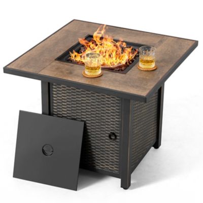Image showing  30 in. Patio Propane Gas Fire Pit Table 50,000 BTU