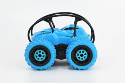 Image showing  4-Wheel Stunt Radio-Control Toy Vehicle with 360 Spin, Blue, High Speed, Stunts and High Voltage Performance