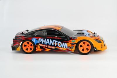 Rev-Volt Phantom 27 MHz Radio-Control Toy Racing Car, Orange, High Speed, Stunts and High Voltage Performance