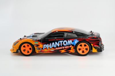 Image showing  Phantom 27 MHz Radio-Control Toy Racing Car, Orange, High Speed, Stunts and High Voltage Performance