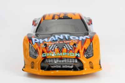Image showing  Phantom 27 MHz Radio-Control Toy Racing Car, Orange, High Speed, Stunts and High Voltage Performance