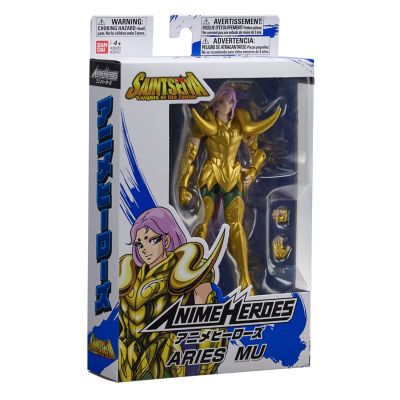 Image showing  Anime Heroes Knights of The Zodiac Aries Mu Action Figure, 6.5 in.