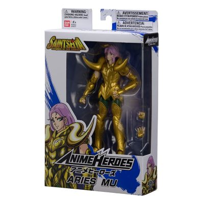 Image showing  Anime Heroes Knights of The Zodiac Aries Mu Action Figure, 6.5 in.