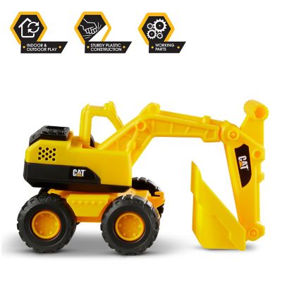 Image showing  CAT Tough 15 in. Rigs Construction Toy Excavator, Yellow