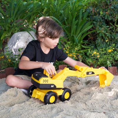 Image showing 5 th Funrise CAT Tough 15 in. Rigs Construction Toy Excavator, Yellow