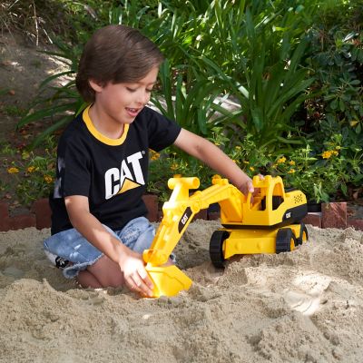 Image showing 7 th Funrise CAT Tough 15 in. Rigs Construction Toy Excavator, Yellow