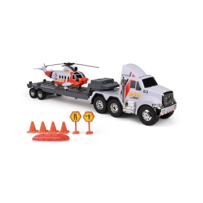 Funrise Mighty Fleet Titans Flatbed Truck with Helicopter