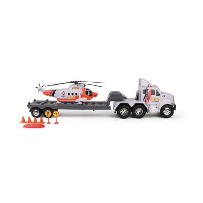 Image showing  Mighty Fleet Titans Flatbed Truck with Helicopter