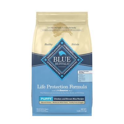 Blue Buffalo Life Protection Formula Puppy Dry Dog Food, Chicken and Brown Rice Blue Buffalo Dog Food for Puppies is nutritional