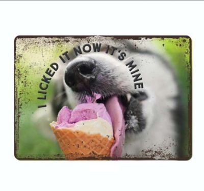 Bella Bug Licked It Metal Sign, 7 in. x 10 in.