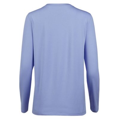 Image showing  Women's Solid Scoop Neck Long-Sleeve T-Shirt