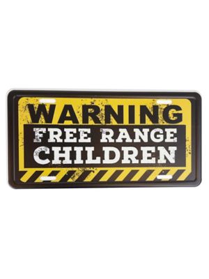 HaynesBesco Group Warning Free Range Children License Plate