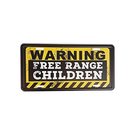 HaynesBesco Group Warning Free Range Children License Plate