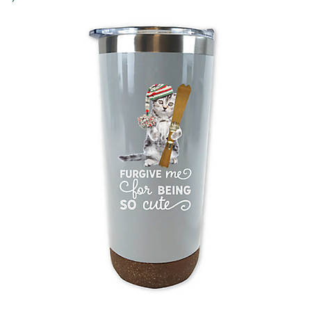 20 oz Stainless Steel Tumbler Cat n the hat weed
