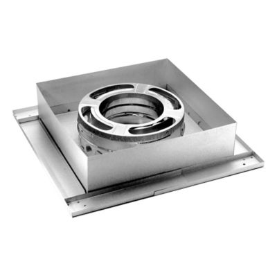 DuraPlus 6 in. Diameter Flat Ceiling Chimney Support Box, 6DP-FCS