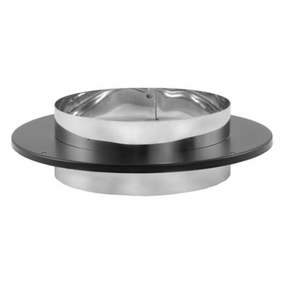 DVL 8 in. Diameter Durablack to Chimney Adapter, 8DVL-ADC