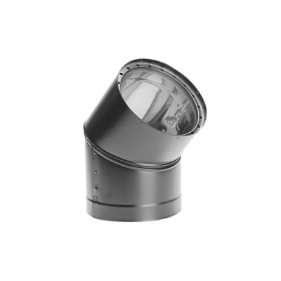DuraVent DVL 8 in. Diameter x 45-Degree Adjustable Elbow Double-Wall Chimney Pipe
