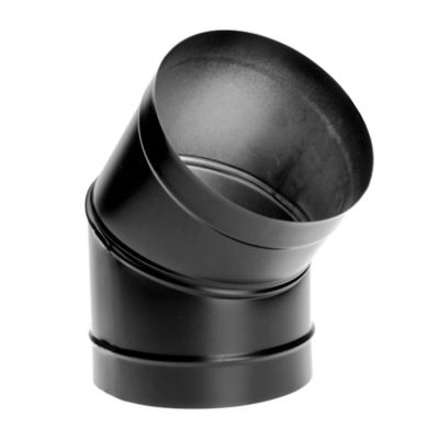 DuraVent DuraBlack 8 in. Diameter x 45-Degree Adjustable Elbow, Single Wall