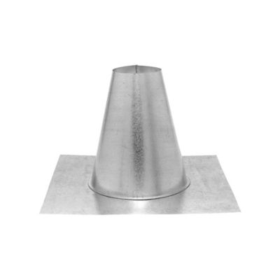 PelletVent 3 in. Diameter Tall Cone Roof Chimney Flashing, 3PVL-FF