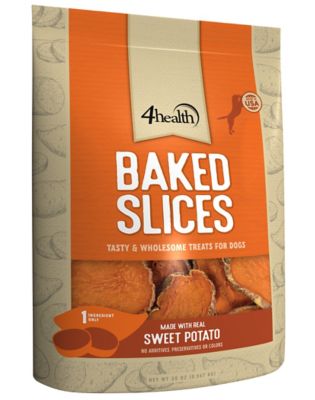 4health Sweet Potato Flavor Baked Slices Dog Treats, 20 oz.