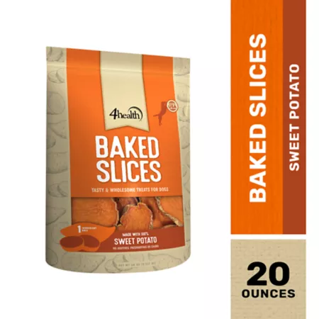 4health Sweet Potato Flavor Baked Sliced Dog Treats 20 oz. Dog Soft & Chewy Treats